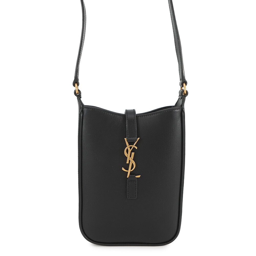 Saint Laurent Paris Shoulder Bag LE Vertical Leather Black